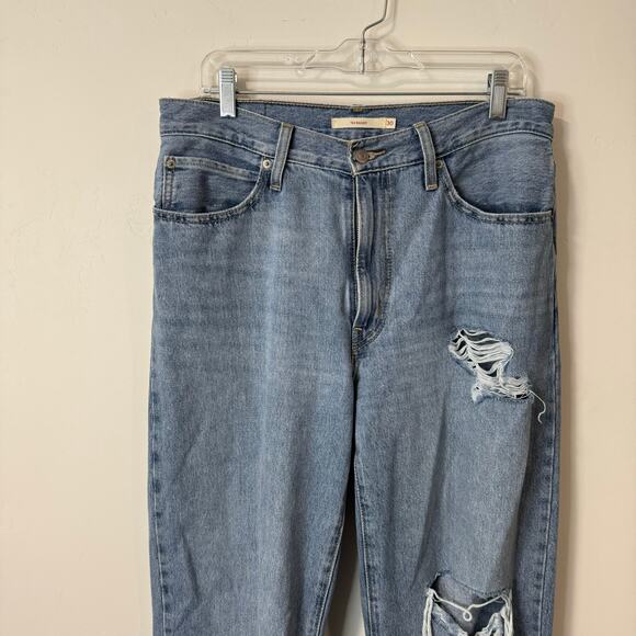 Levi's Women's '94 Baggy Jeans Distressed Blue Straight Size 30 - Picture 4 of 9